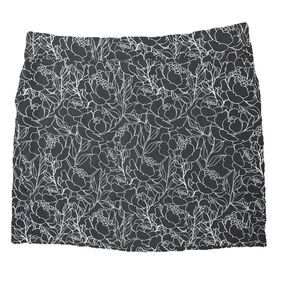 Duluth Trading Co NoGa Floral Pull On Skirt With Shorts Underneath Womens XXL